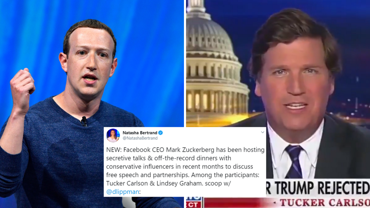 Mark Zuckerberg has been accused of having ‘secret dinners’ with right-wing influencers and people are suspicious
