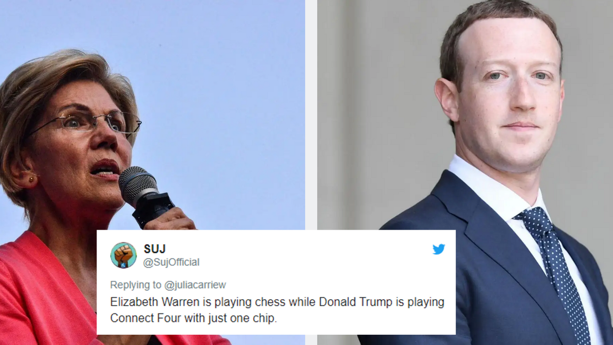 Elizabeth Warren has taken out a Facebook ad to attack Mark Zuckerberg and it’s genius