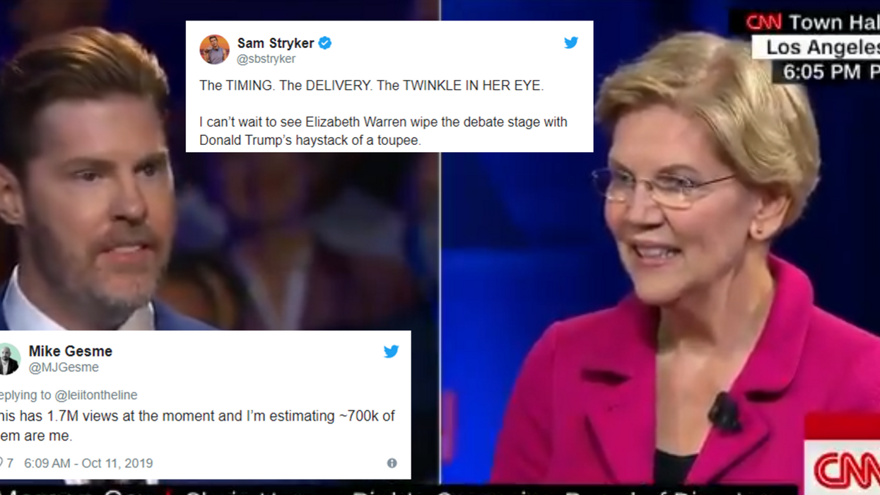 Elizabeth Warren had the most incredible answer to this question about marriage equality