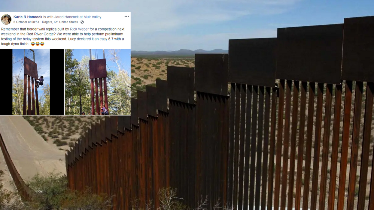 An 8-year-old girl just proved how easy it is to climb Trump’s ‘impenetrable’ wall