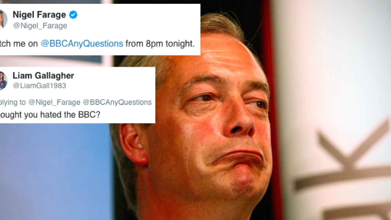 Nigel Farage mocked for appearing on the BBC just weeks after claiming he was boycotting it