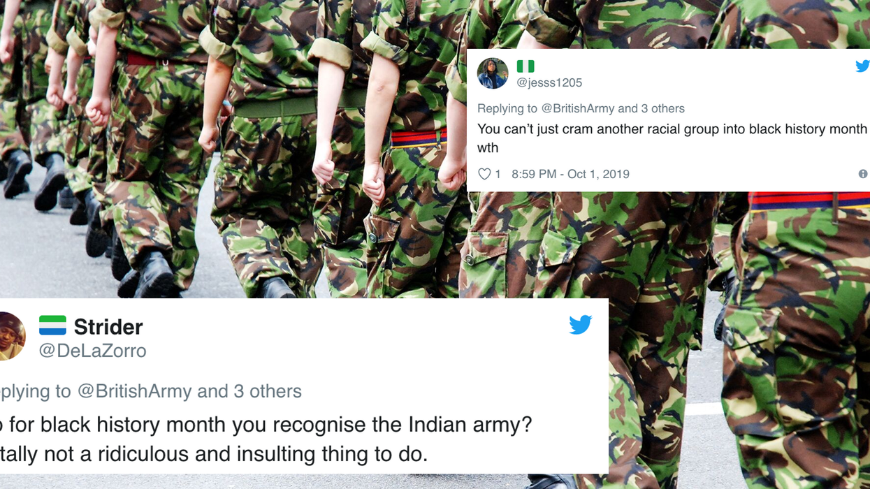 British Army facing huge backlash after tweeting that Black History Month had been 'expanded'