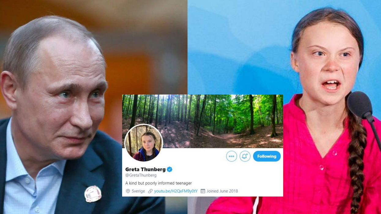Greta Thunberg just changed her Twitter bio to hilariously mock Putin