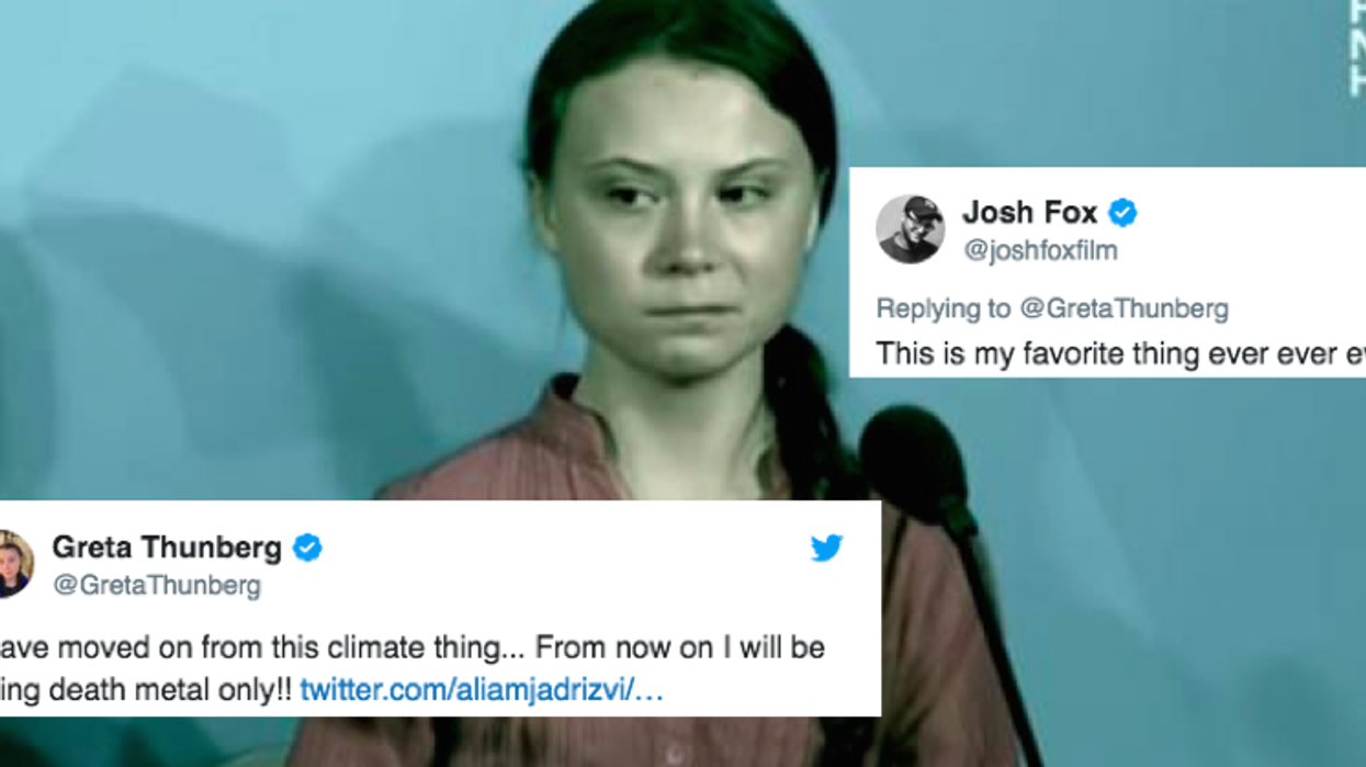 A band turned Greta Thunberg's UN speech into a death metal song and she's a fan