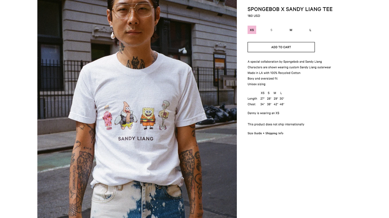 Designer creates a £129 SpongeBob t-shirt and everyone is confused