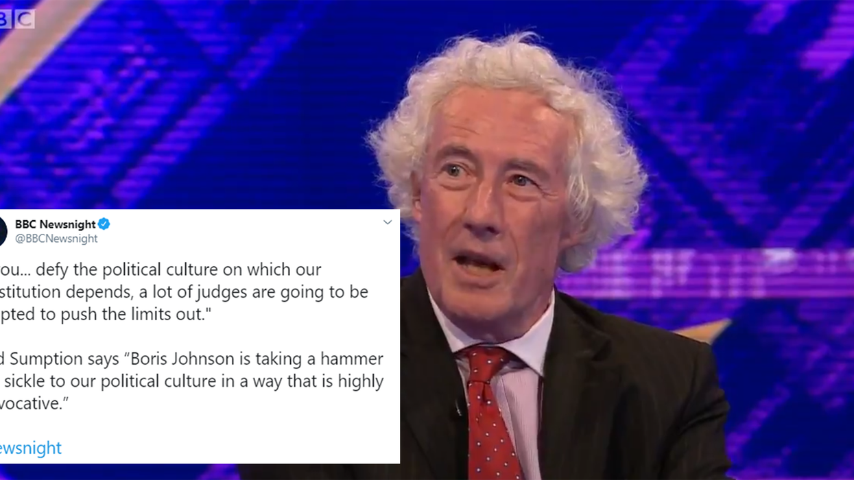 Lord causes confusion after claiming that Boris Johnson has taken a 'hammer and sickle' to our political culture
