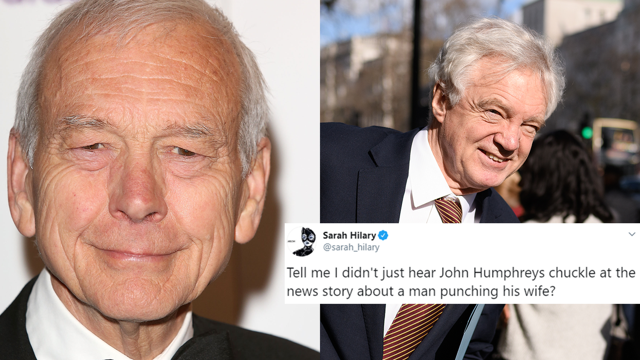 Radio 4 listens are furious after David Davis and John Humprhys make a joke about domestic violence