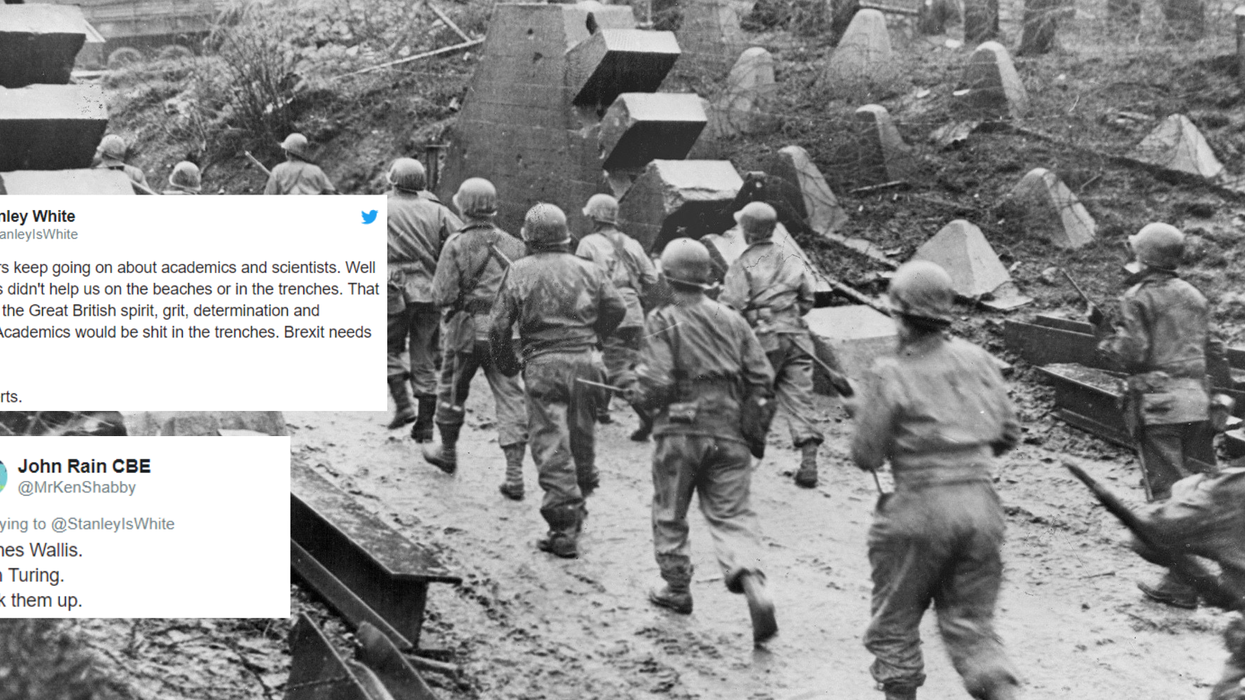 Brexiteer says we didn’t need academics to win WW2 and the internet responds