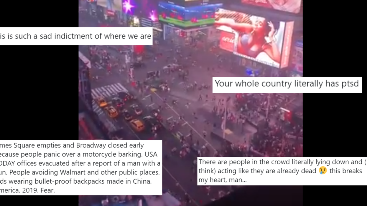 This false alarm over an 'active shooter' in Times Square shows how scary America is for some people