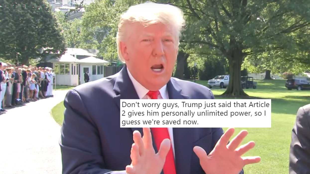 Trump ranted about how he has power on a level nobody has seen before