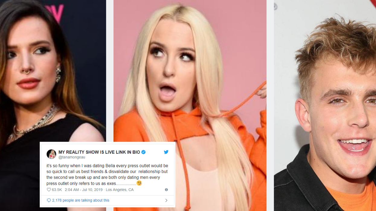 Tana Mongeau brutally calls out the media for its sexist and biphobic coverage of her relationships with Bella Thorne and Jake Paul