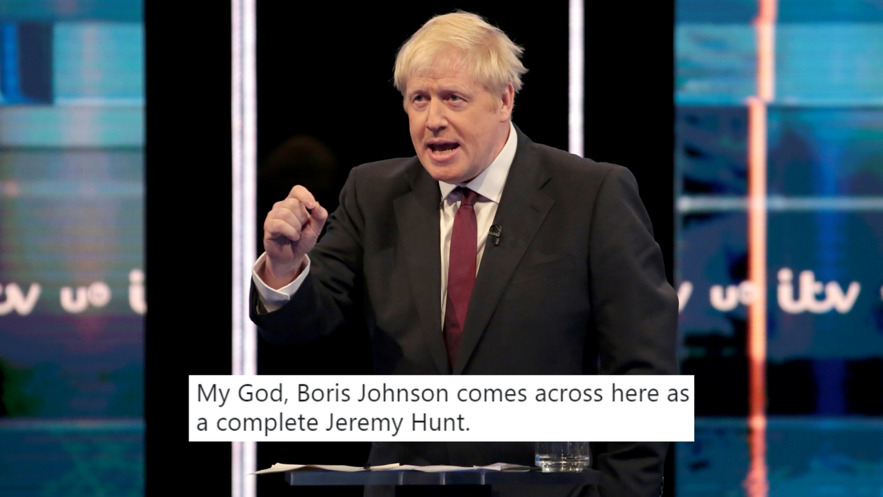 This embarrassing moment from the Tory leader debate perfectly sums up Boris' entire campaign