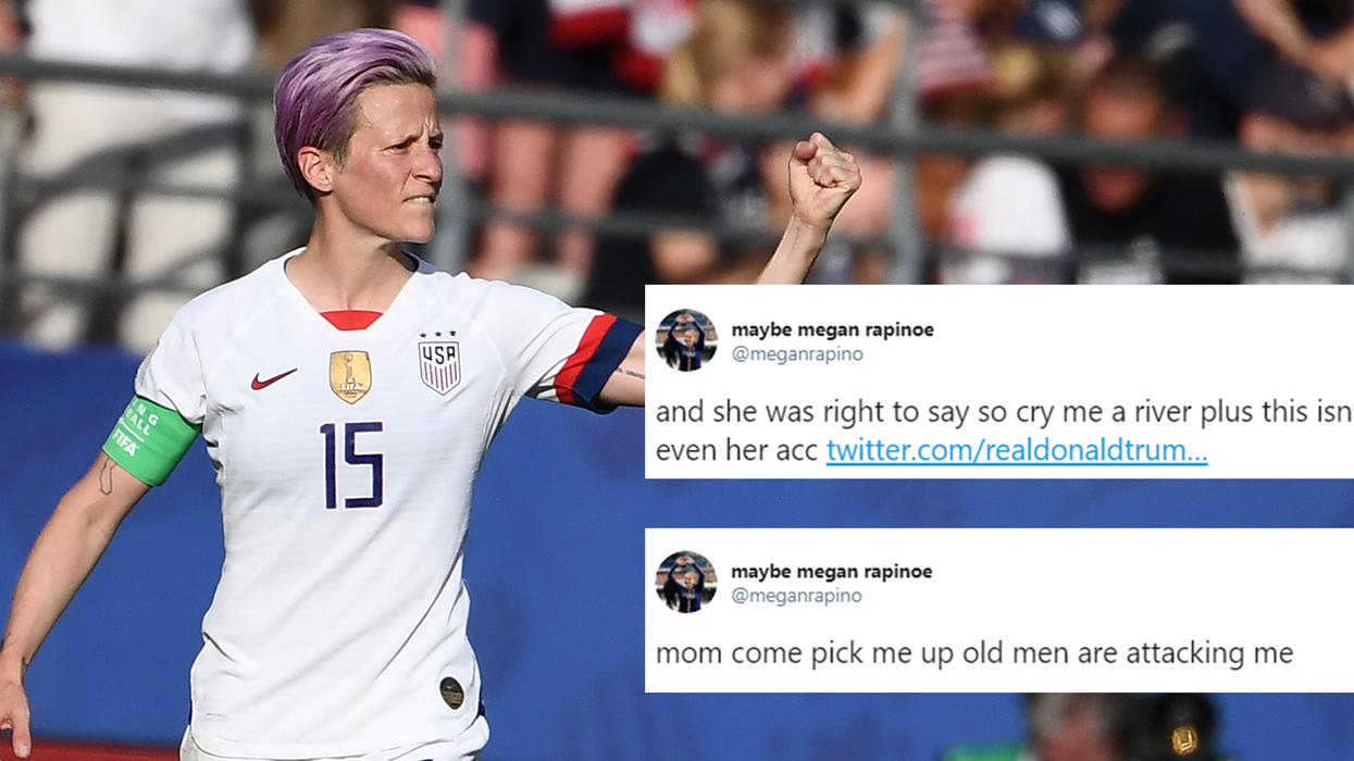 Trump tagged the wrong Megan Rapinoe on Twitter, and her excellent response has gone viral