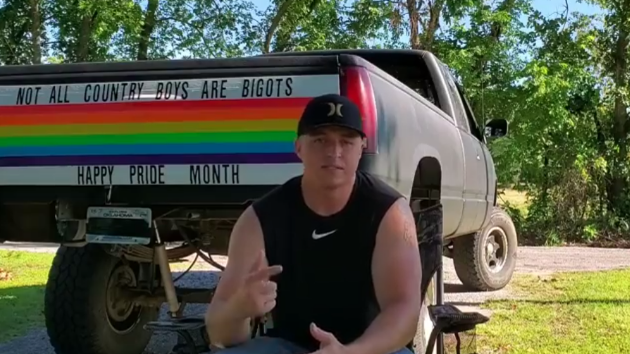 This 'straight country boy's' truck went viral for the best possible reason
