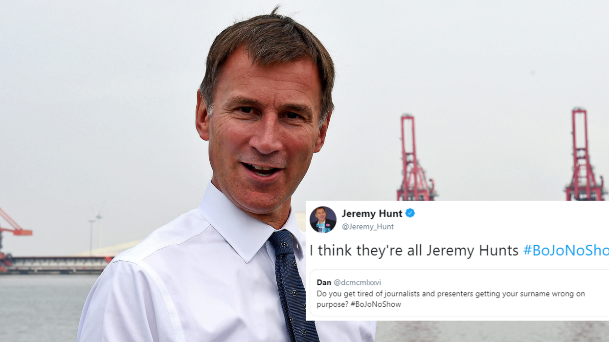 Jeremy Hunt made *that* joke about his own name and people don’t know what to think
