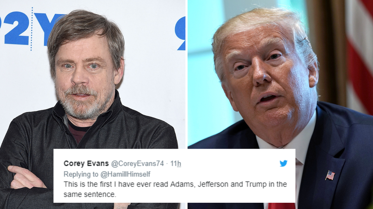 Mark Hamill schools Trump with history lesson on foreign interference in US elections