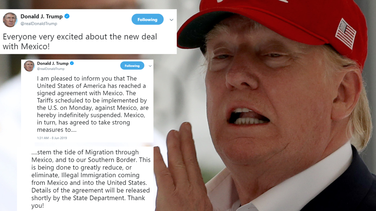 Trump claims 'everyone is excited' about his new deal with Mexico but people disagree