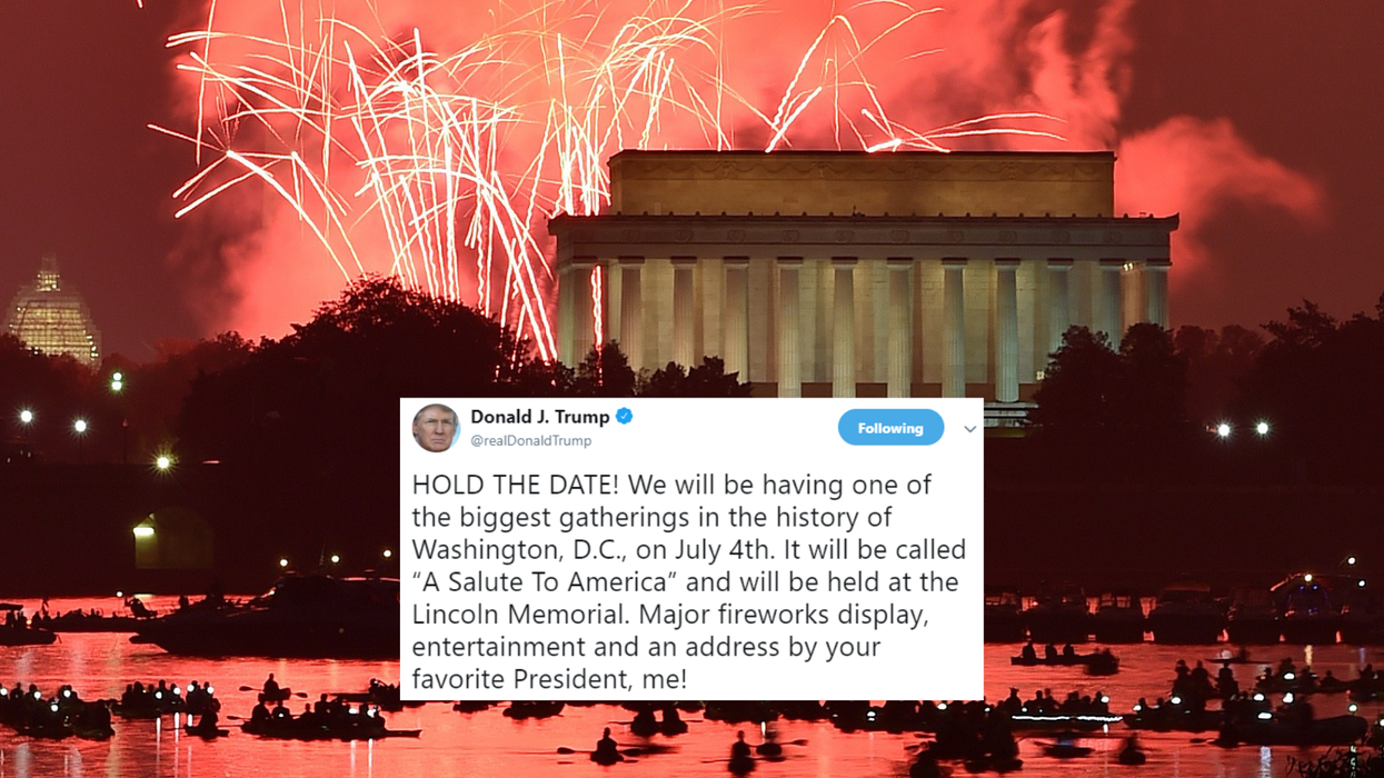 Trump plans to turn Fourth of July into 'Trump rally', gets bleak history lesson