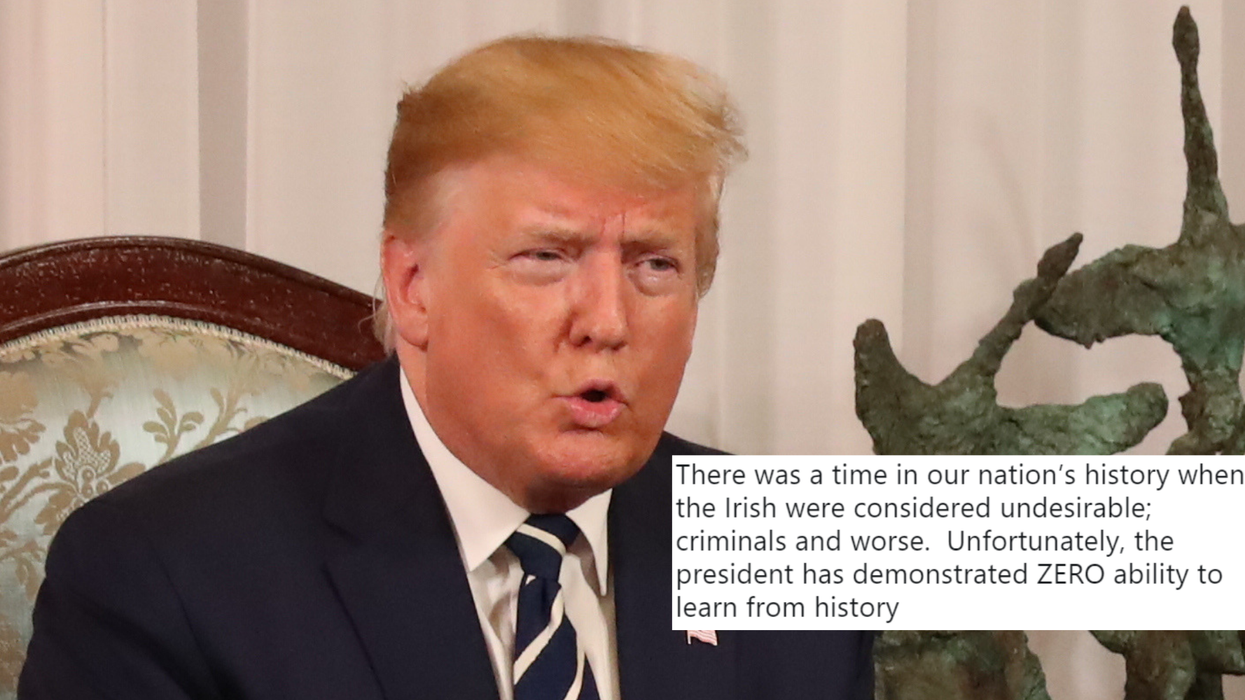 Trump says that he knows ‘most of the millions of Irish’ people in America but people aren't convinced