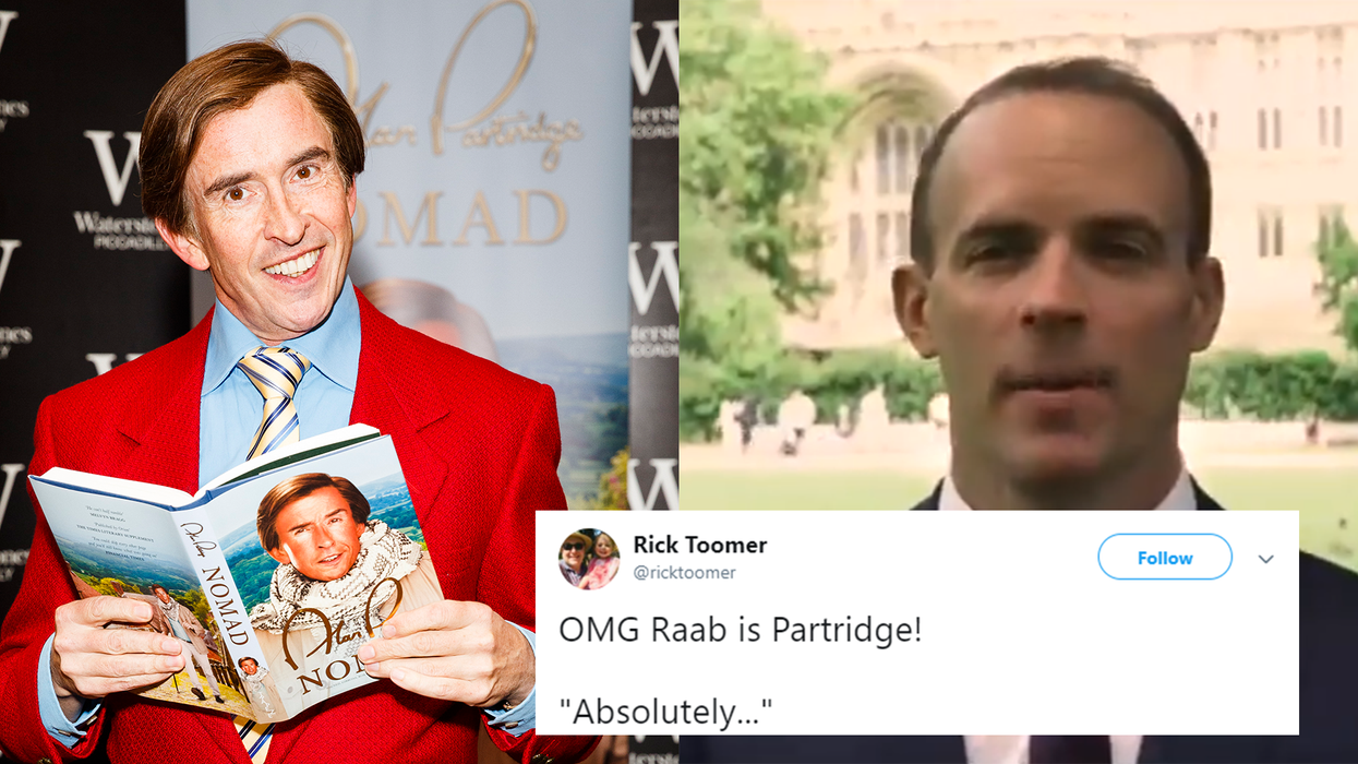 Tory MP Dominic Raab is being compared to Alan Partridge after releasing this awkward video