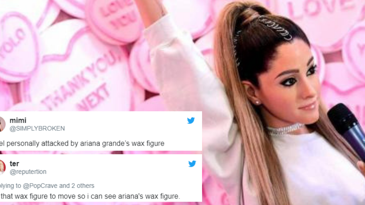 Ariana Grande has responded to her questionable wax figure