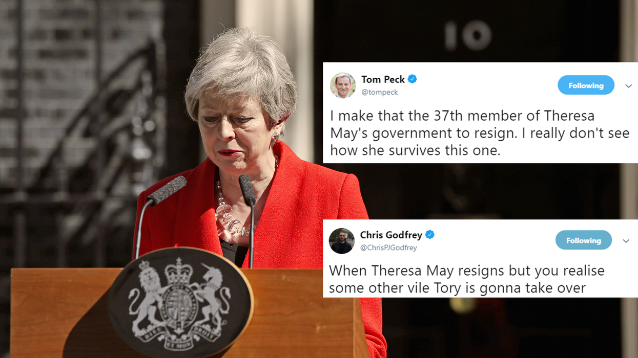 How everyone's reacting to Theresa May's resignation announcement