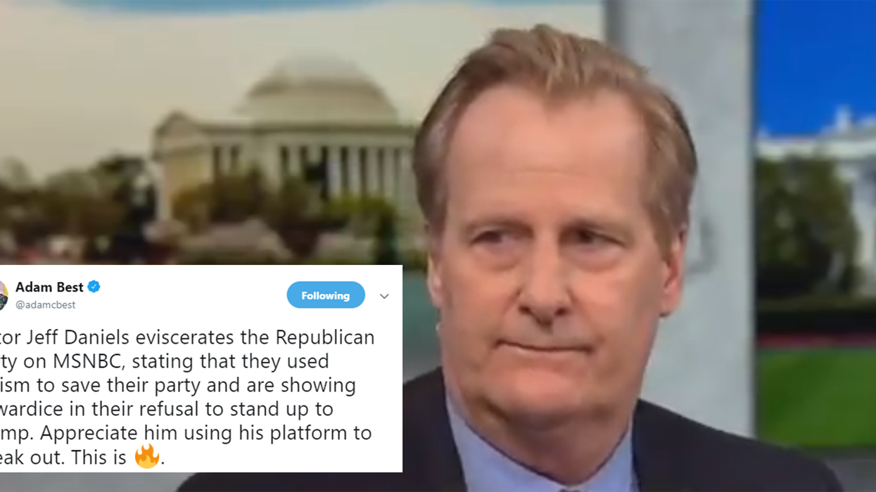 Actor Jeff Daniels eviscerates Donald Trump and the Republicans in powerful speech