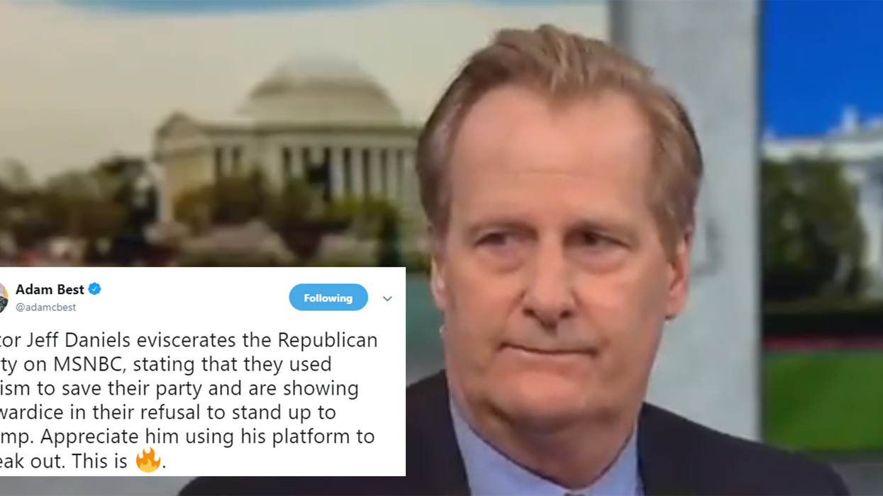 Actor Jeff Daniels eviscerates Donald Trump and the Republicans in powerful speech