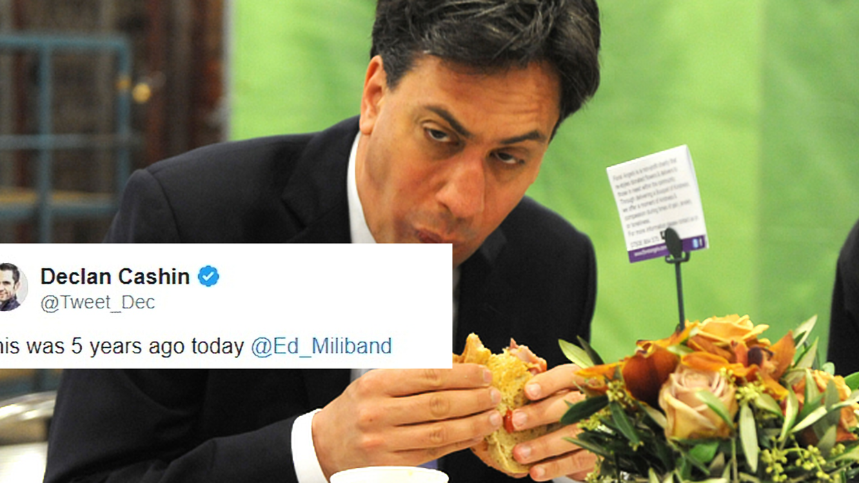 The infamous Ed Miliband bacon sandwich photo was taken five years ago and the internet has feelings