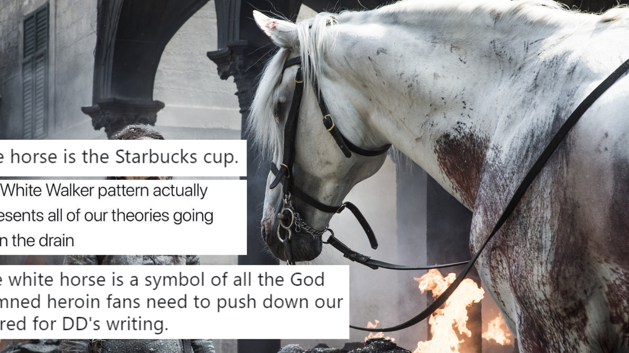 People have some wild theories about that white horse in Game of Thrones episode five