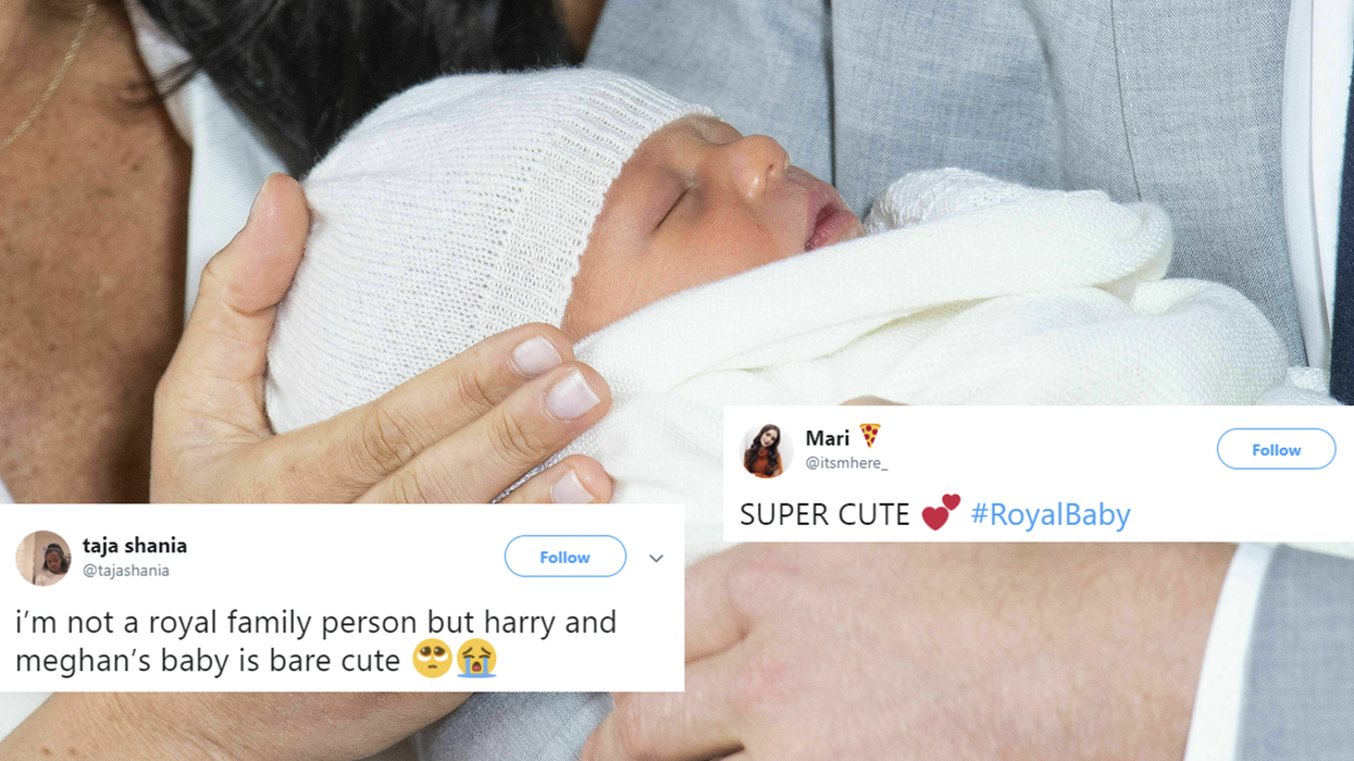 The first pictures have been released of the royal baby and people are losing it
