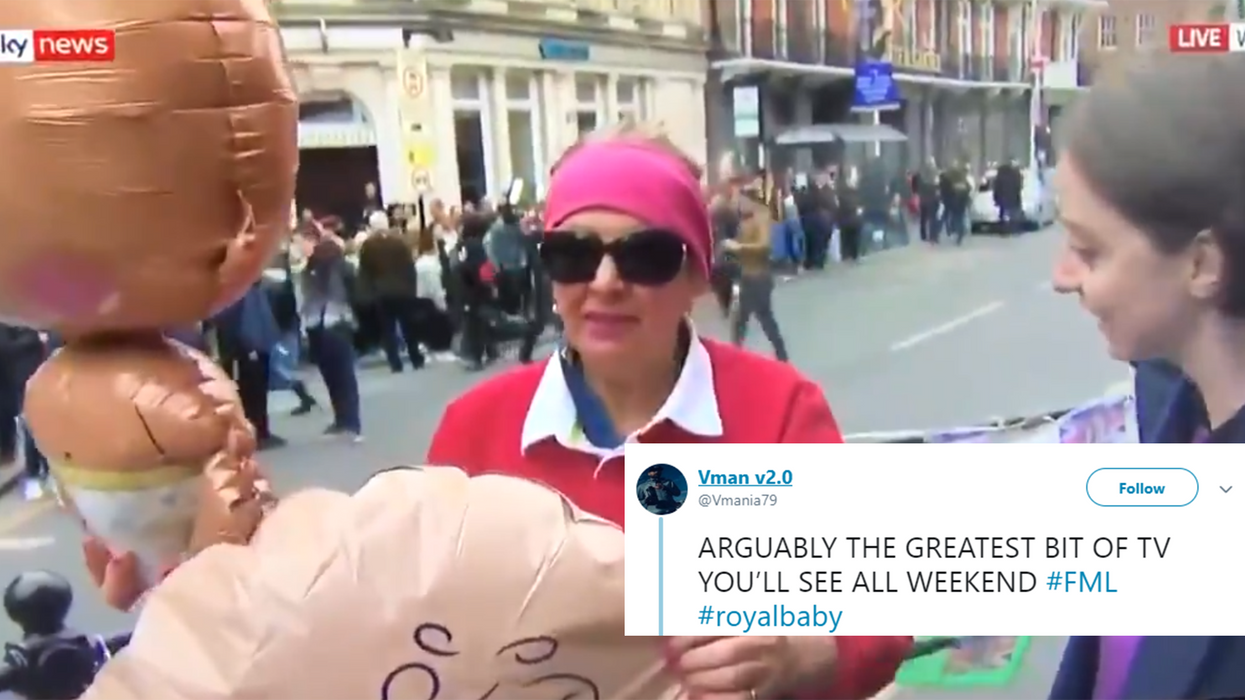 People are cringing at this unbelievable interview with a royal baby fan on Sky News