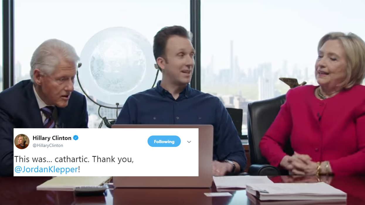 This clip of Hillary Clinton mocking Trump saying 'I'm f*****' over the Mueller report is hilarious