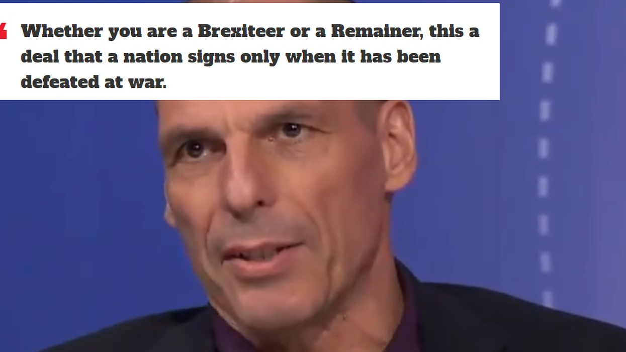 Economist Yanis Varoufakis shreds Theresa May's handling of Brexit in epic monologue