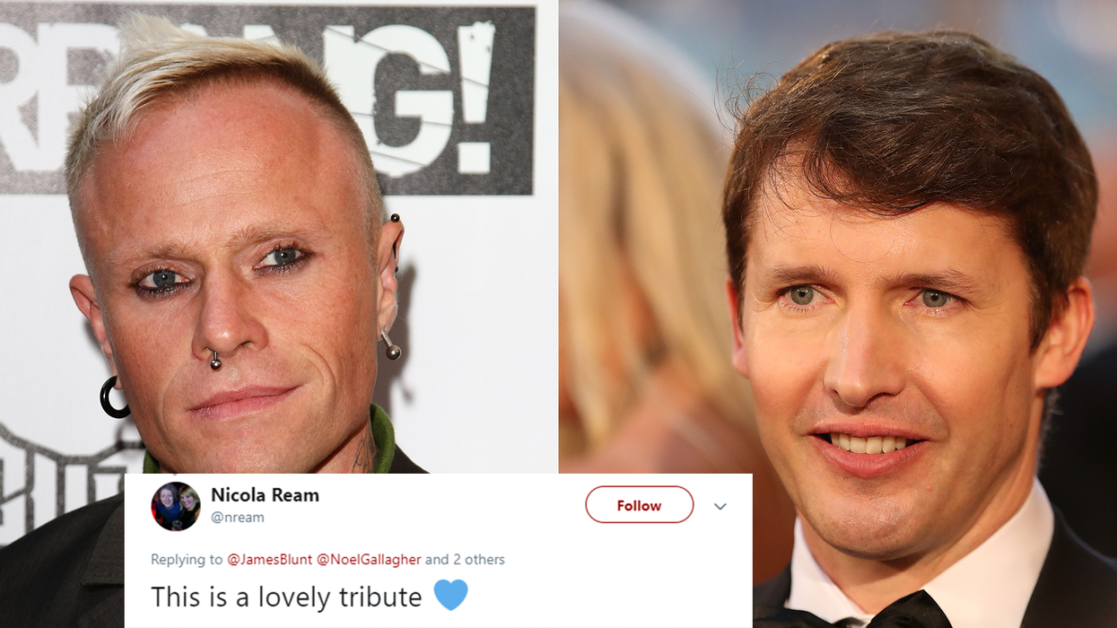 James Blunt pays tribute to Keith Flint while brutally taking down Noel Gallagher, Paul Weller and Damon Albarn