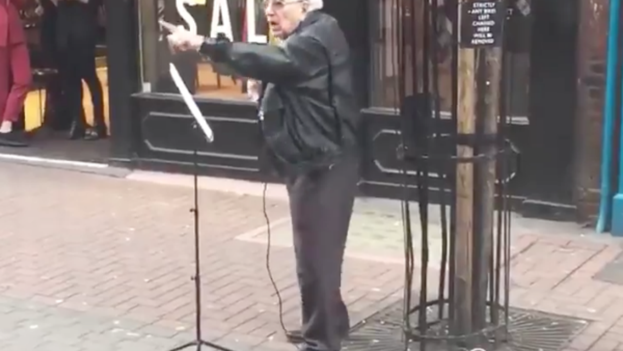 This old busker's rapping on the streets of London is quite incredible
