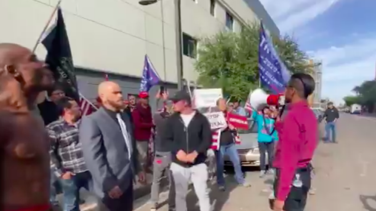 Trump supporters filmed shouting ‘traitor!’ after Arizona’s republican governor certifies results