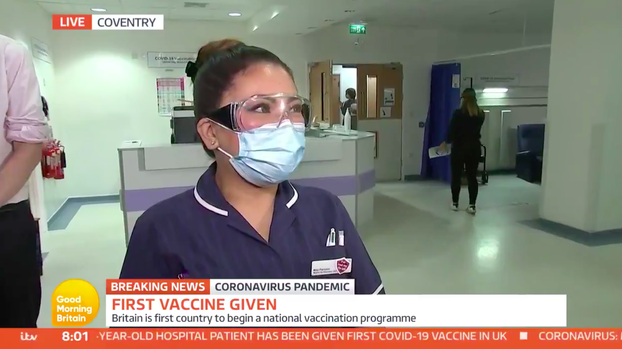 The first nurse to administer the vaccine had the most beautiful answer when asked what it was like