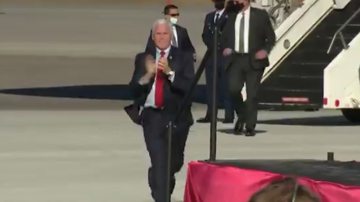 This clip of Mike Pence clapping and running at the same time is the strangest thing you’ll see today
