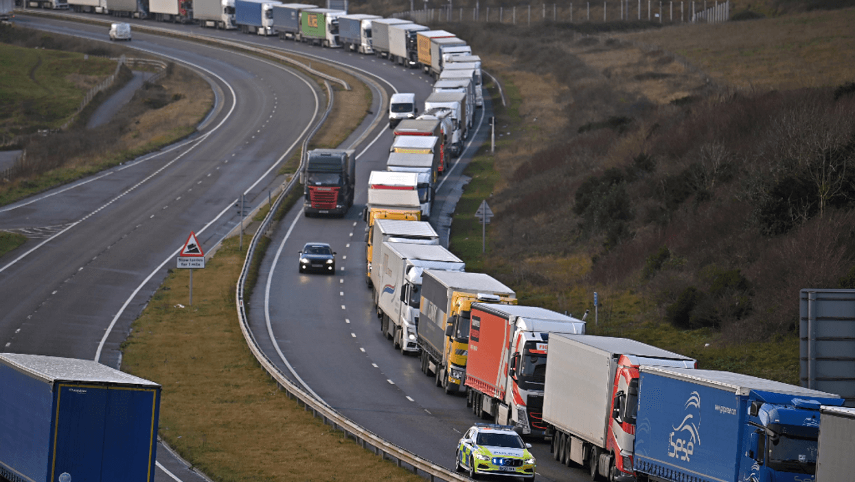 Lorry Que Brexit: Huge queue of lorries in Dover proves to be a fitting visual ...