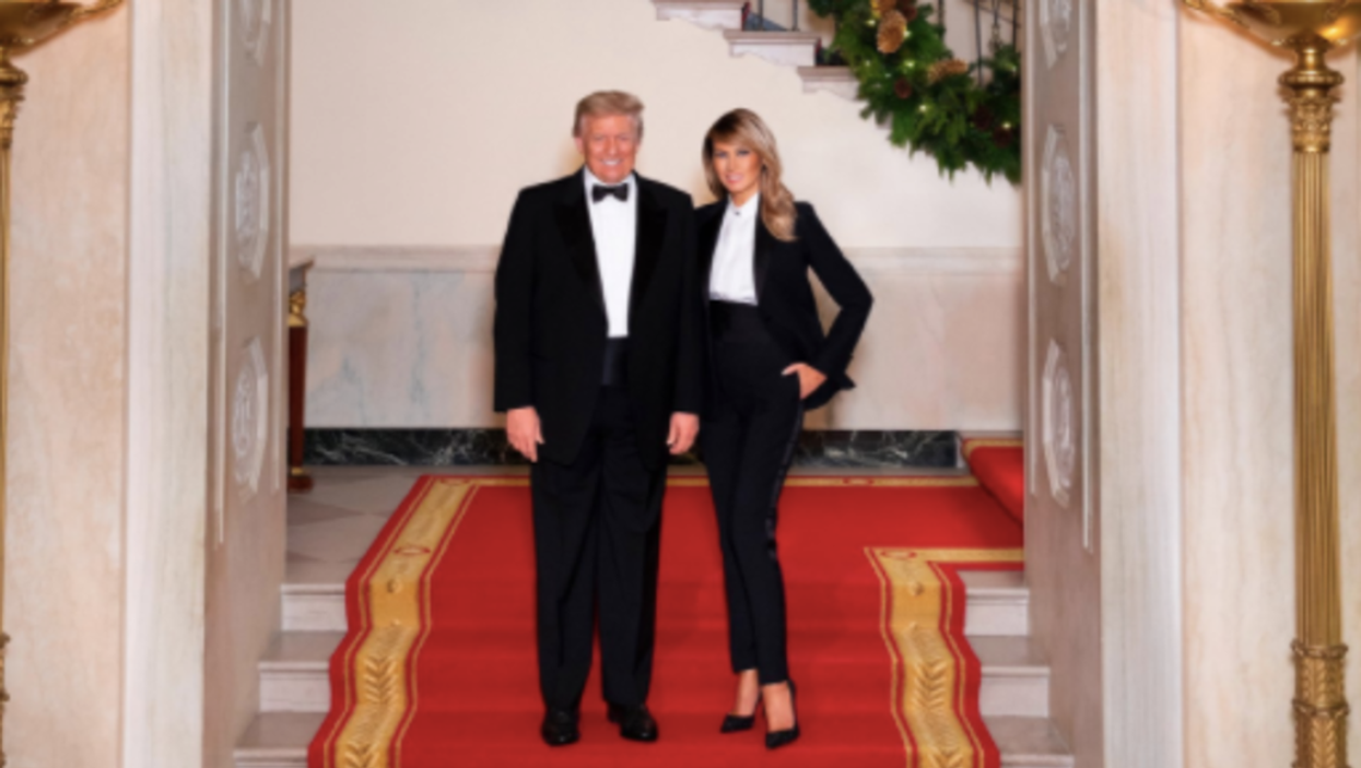 Melania Trump accused of editing the White House Christmas portrait