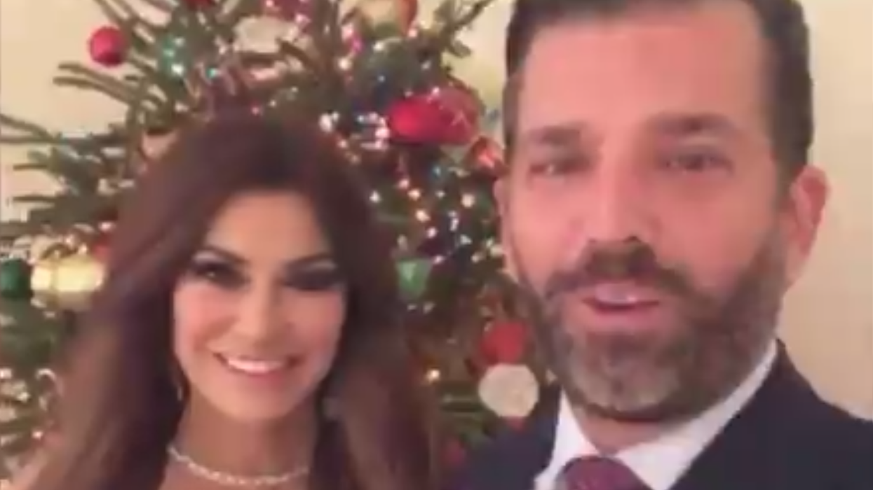 Trump Jr faces furious backlash for ‘humiliating’ comments about girlfriend Kimberly Guilfoyle in Christmas live video