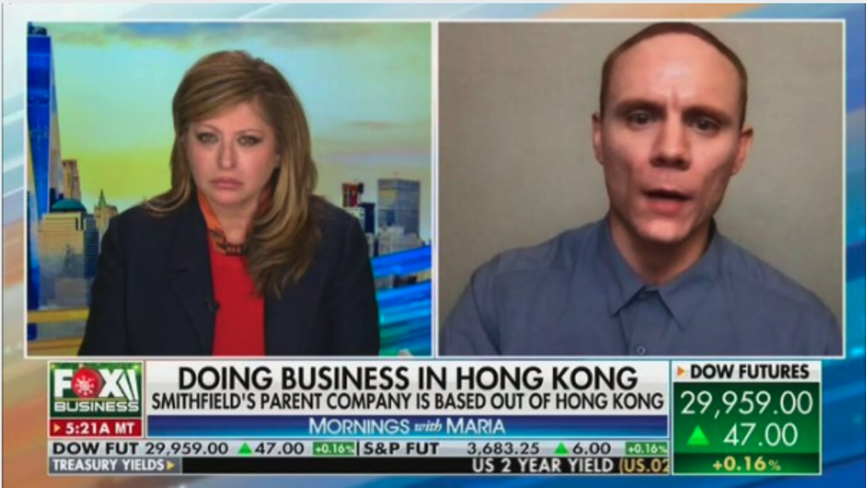 Fox Business’s Maria Bartiromo duped into interviewing animal rights activist impersonating Smithfield pork plant CEO