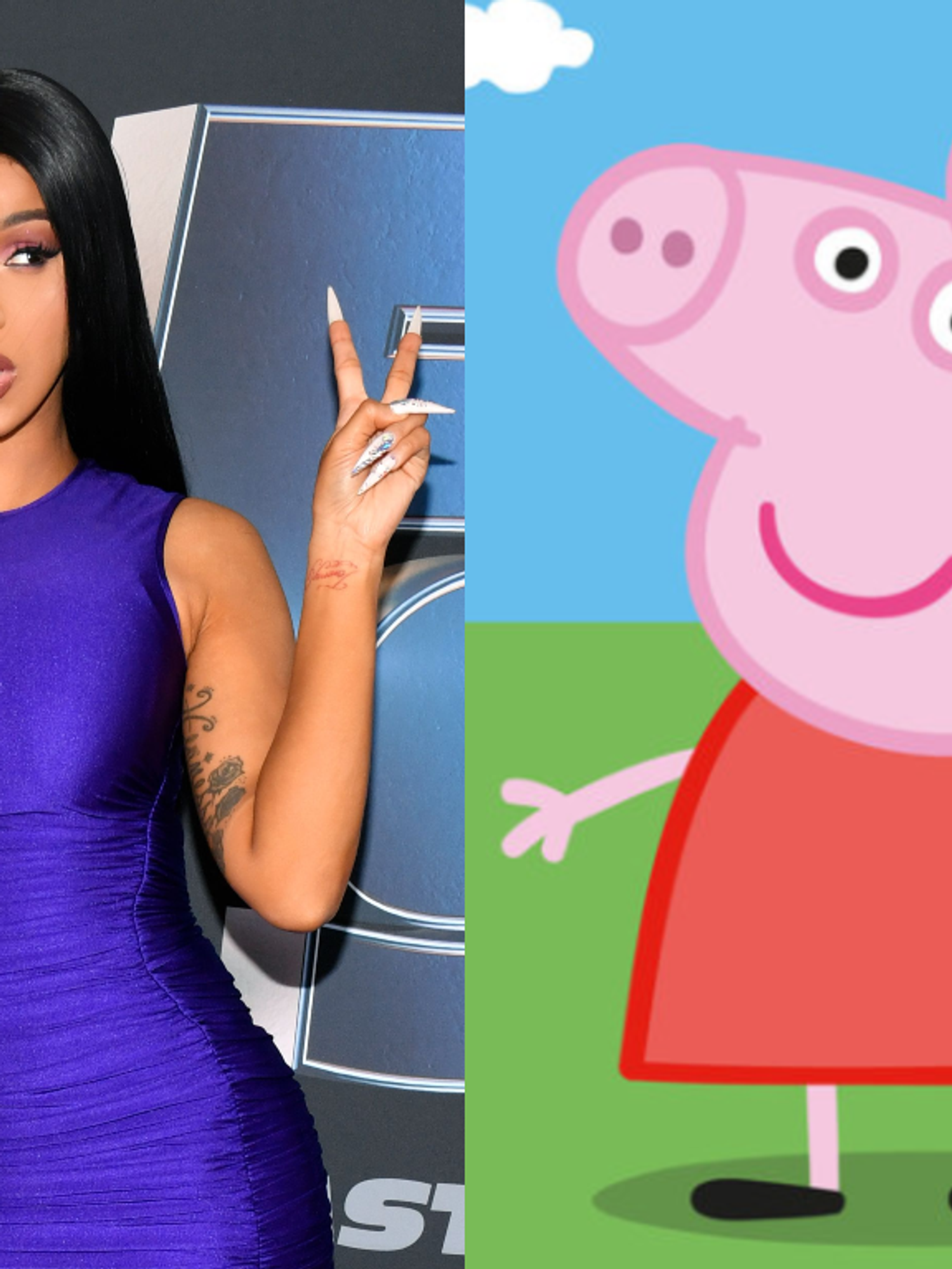 Cardi B calls out Peppa Pig after her daughter picks up a habit from the show