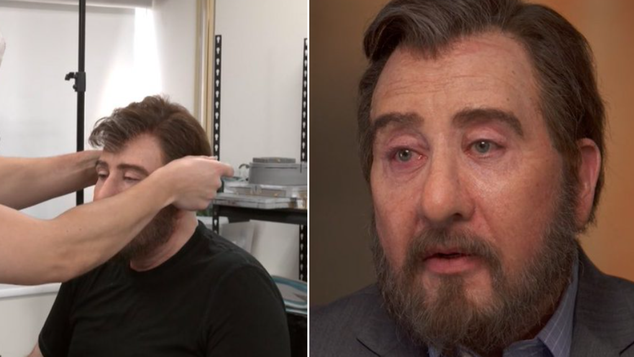 Father of boy killed in Sandy Hook shooting forced to wear disguise on TV because of conspiracy theorists