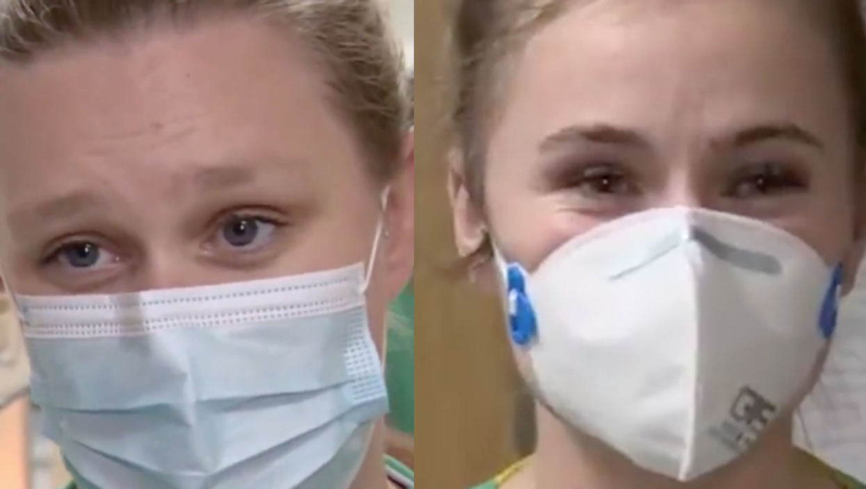 Heartbreaking video shows NHS staff admitting to ‘crying’ after caring for Covid patients