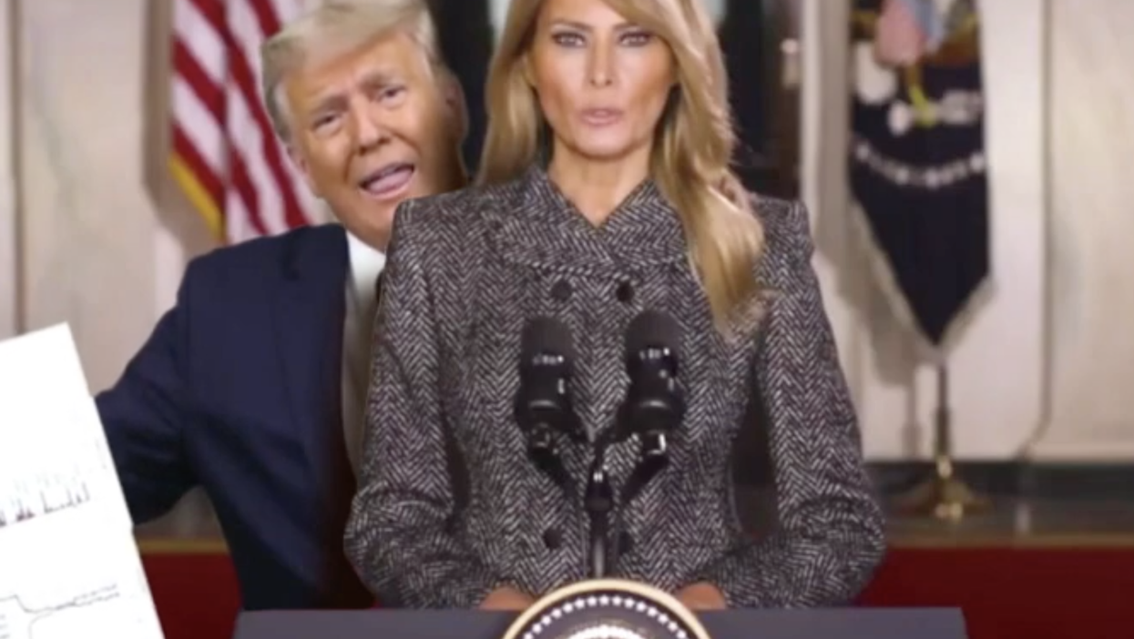 Jimmy Kimmel mocks Trump with hilarious spoof of him crashing Melania’s farewell speech