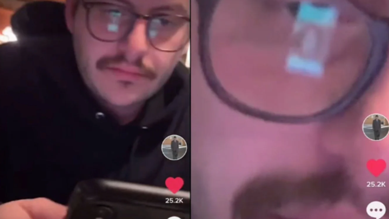 Woman urged to leave ‘date’ after filming what was in reflection of his glasses