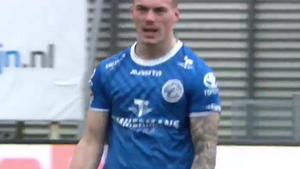 Dutch footballer with a very NSFW name has become an instant viral star