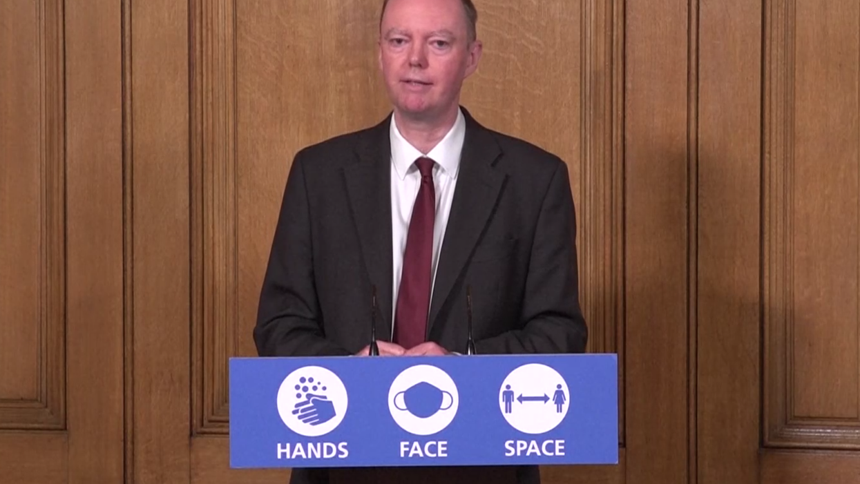 Chris Whitty had the best response when asked about the video of a Covid-denier heckling him